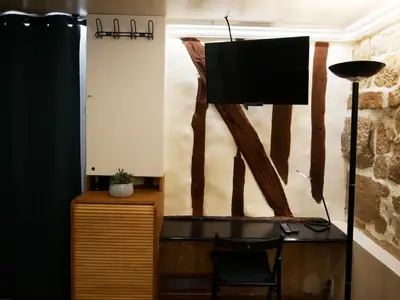 Télévision ou salle de divertissement dans l'établissement Maison Moisan - studio 27m2 à Paris 6e