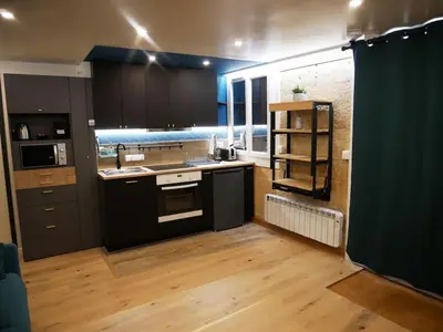 Cuisine ou kitchenette dans l'établissement Maison Moisan - studio 27m2 à Paris 6e