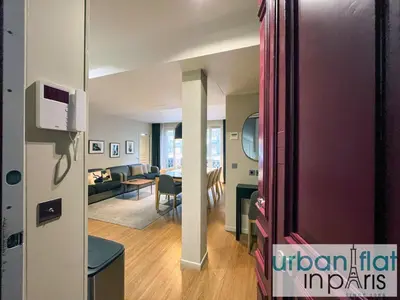 Un ou plusieurs lits dans un hébergement de l'établissement Urban Flat 118 - Luxury 4 BDR Flat near Saint Germain