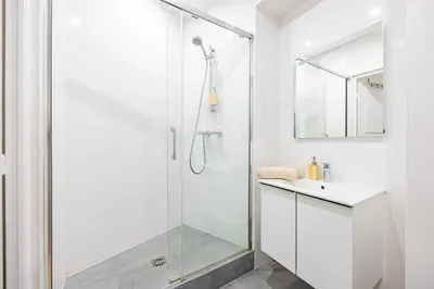 Salle de bains dans l'établissement Nation Confort & Espace