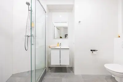 Salle de bains dans l'établissement Nation Confort & Espace