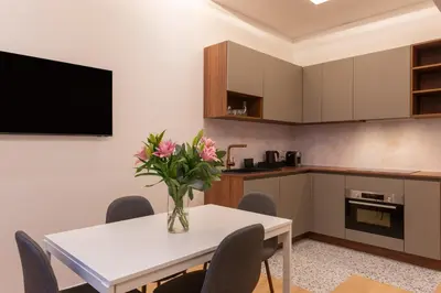 Cuisine ou kitchenette dans l'établissement Faubourg Station