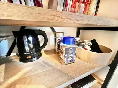 Plan de l'établissement Chambre avec terrasse chez l'habitant dans appartement moderne