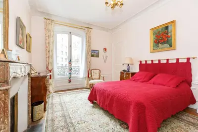 Un ou plusieurs lits dans un hébergement de l'établissement Superb 4 bdrms 185m2 Apt Trocadero