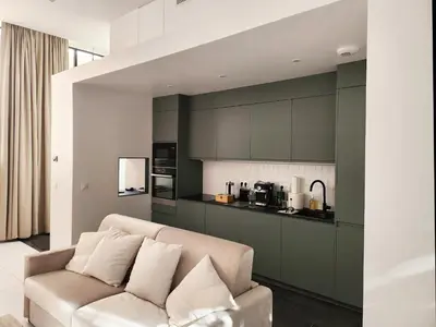 Cuisine ou kitchenette dans l'établissement Loft Moderne et Lumineux