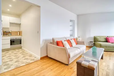 Cuisine ou kitchenette dans l'établissement Cozy apartment 5 people Tour Eiffel - Champ de Mars