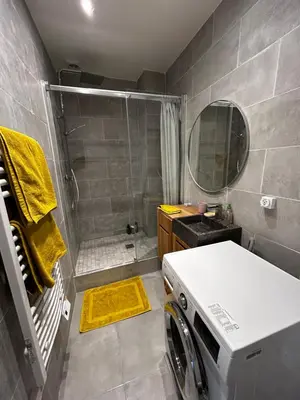 Salle de bains dans l'établissement Appartement en plein coeur du Marais