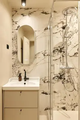 Salle de bains dans l'établissement Saint Lambert Suite - Duke Housing