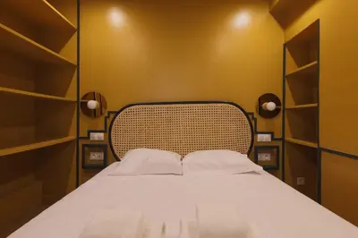 Un ou plusieurs lits dans un hébergement de l'établissement Chic apartment - 1BR-4P - Center of Paris