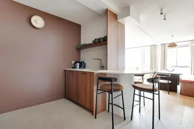 Cuisine ou kitchenette dans l'établissement Pick A Flat's Apartments in Tour Eiffel - Rue de l'Amiral Hamelin