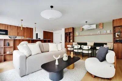 Cuisine ou kitchenette dans l'établissement Pick A Flat's Apartments in Tour Eiffel - Rue de l'Amiral Hamelin