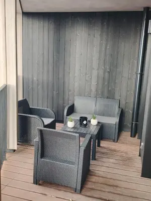 Coin salon dans l'établissement Grand appartement familial paris13