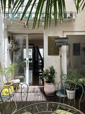 Balcon ou terrasse dans l'établissement Spacious apartment in central Paris