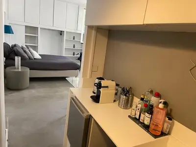 Cuisine ou kitchenette dans l'établissement Au cœur du Marais, un joli studio !