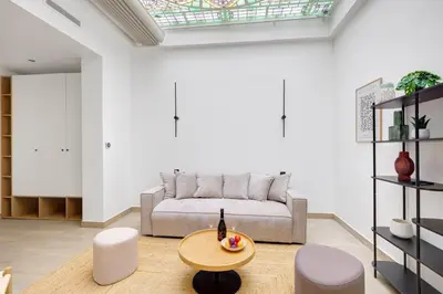 Coin salon dans l'établissement Bluestay 287 - Superbe appartement à Paris 17