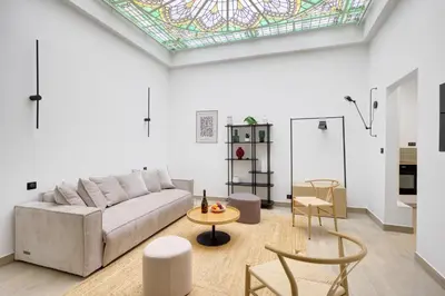 Coin salon dans l'établissement Bluestay 287 - Superbe appartement à Paris 17