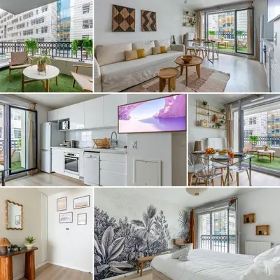Cuisine ou kitchenette dans l'établissement Oasis Lumineux by So Homy - 1 Bed Room - 4 PAX