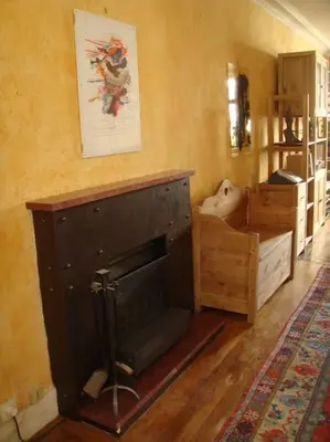 Coin salon dans l'établissement Grand Appartment 