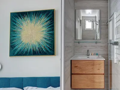 Salle de bains dans l'établissement 1er Arrondissement Paris Luxueuse Suite