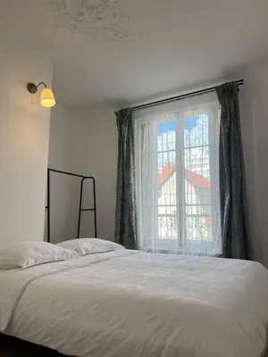 Un ou plusieurs lits dans un hébergement de l'établissement Appartement en duplex - M4 et RER B Arcueil-Cachan