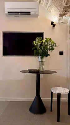 Télévision ou salle de divertissement dans l'établissement Luxury Suite 2BR Le Marais AC Courtyard