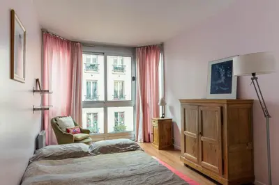 Un ou plusieurs lits dans un hébergement de l'établissement 3 Rooms Quiet and bright