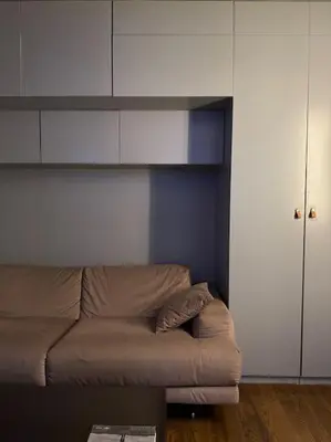 Coin salon dans l'établissement Charming Paris Studio Apartment