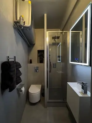 Salle de bains dans l'établissement Charming Paris Studio Apartment