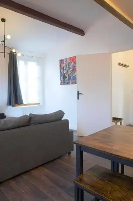 Coin salon dans l'établissement Studio calme aux portes de Paris