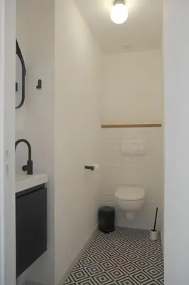 Salle de bains dans l'établissement Studio calme aux portes de Paris