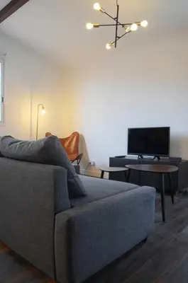 Télévision ou salle de divertissement dans l'établissement Studio calme aux portes de Paris