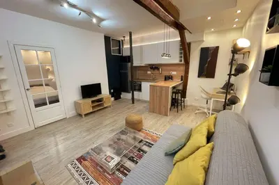 Télévision ou salle de divertissement dans l'établissement Heart of Paris