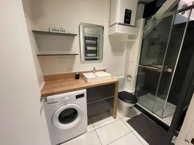 Cuisine ou kitchenette dans l'établissement Heart of Paris
