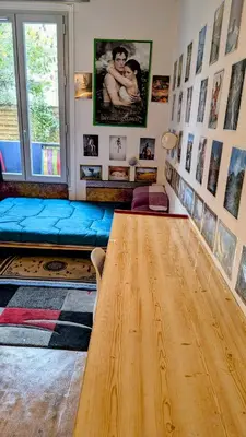Un ou plusieurs lits dans un hébergement de l'établissement Studio Paris, ground floor