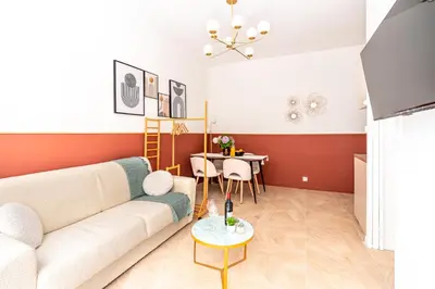 Télévision ou salle de divertissement dans l'établissement Calm and cozy flat - Central location