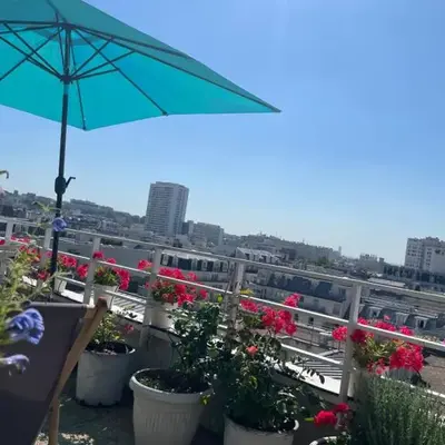 Trois pièces sur parc de la Villette Terrasse et vues