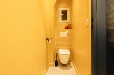 Salle de bains dans l'établissement Bel appartement d'architecte au coeur de Paris