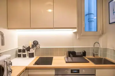 Cuisine ou kitchenette dans l'établissement Villa Montparnasse - 15th arr