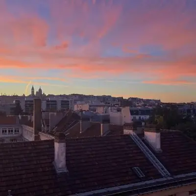 Balcony with view of Montmartre