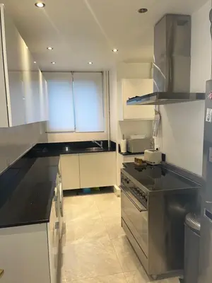 Cuisine ou kitchenette dans l'établissement 2 bedroom appartement champs Élysée