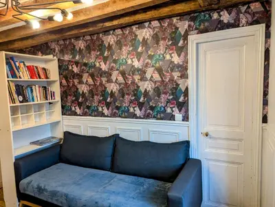 Coin salon dans l'établissement Opera Louvre HolidayApartment