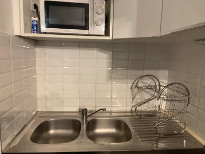 Cuisine ou kitchenette dans l'établissement Appartement Pasteur Rue de Vaugirard