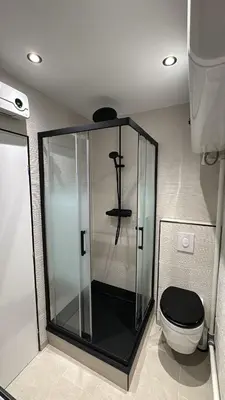 Salle de bains dans l'établissement Appartement de Brigitte