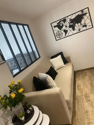 Coin salon dans l'établissement Appartement de Brigitte