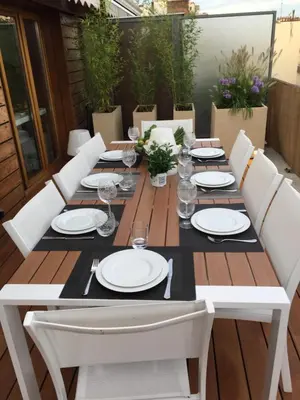Plan de l'établissement Air conditioned apartment 78 m2, Terrace 50m2