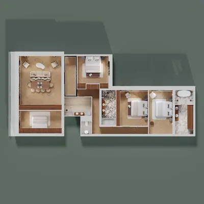 Plan de l'établissement Luxury apartment - AC - 4BR- 8P - Bastille