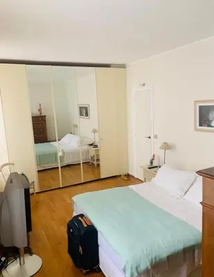 Un ou plusieurs lits dans un hébergement de l'établissement Lux Apartment Marais Temple