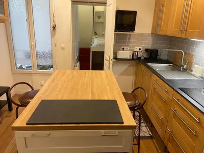 Cuisine ou kitchenette dans l'établissement Appartement au cœur de Paris