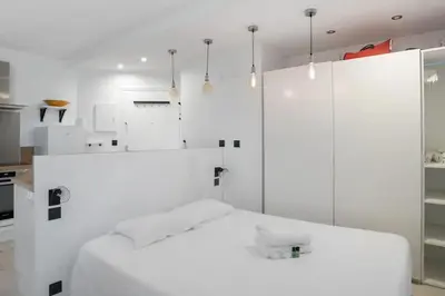 Salle de bains dans l'établissement Studio tout confort pour 4 pers