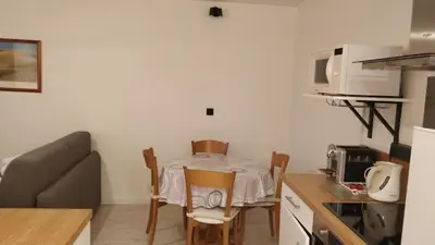 Cuisine ou kitchenette dans l'établissement Studio tout confort pour 4 pers